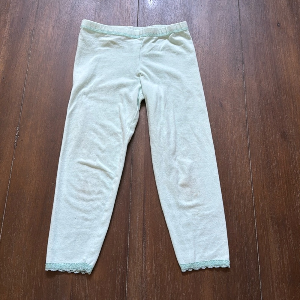 Size S(7-8) American Girl stretch cotton leggings pants with lace cuffs